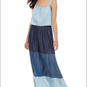 Blue maxi dress Crown & Ivy Tiered